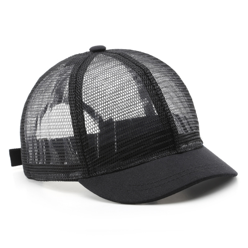 Mesh Back Short Brim Baseball Caps